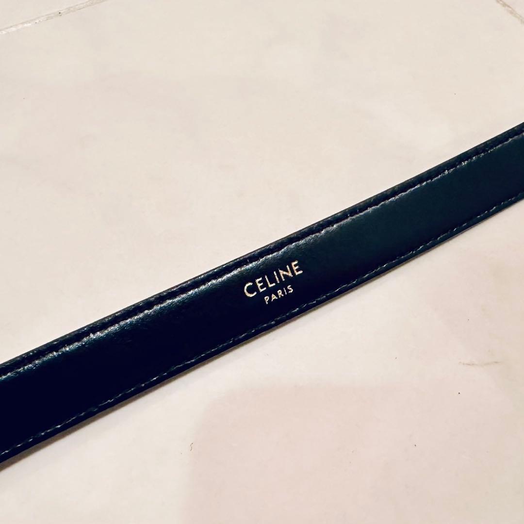 CELINE｜トリオンフベルト ブラック18MM ※修復歴有