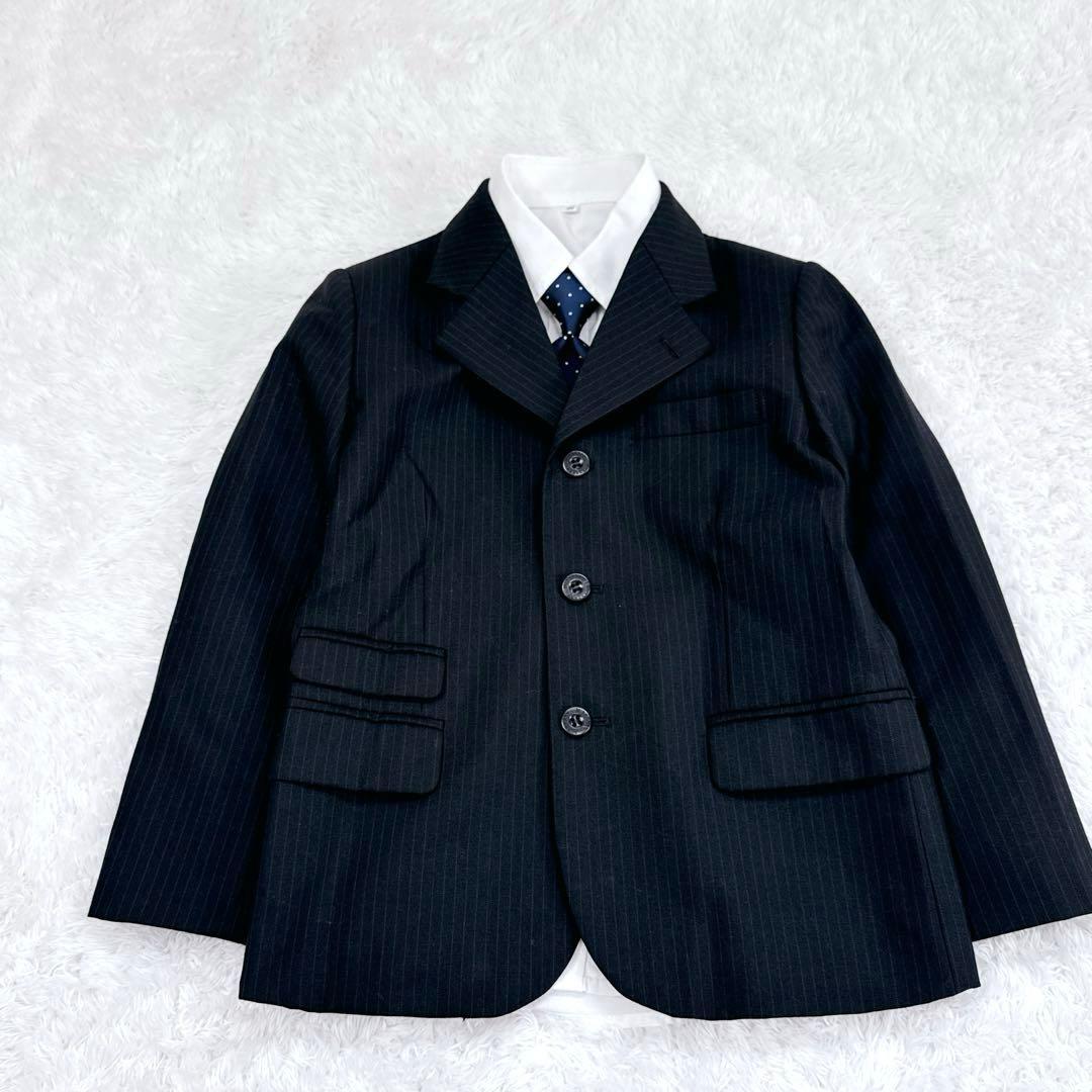 【美品】BURBERRY LONDON 男の子 セレモニースーツ 黒 卒園式