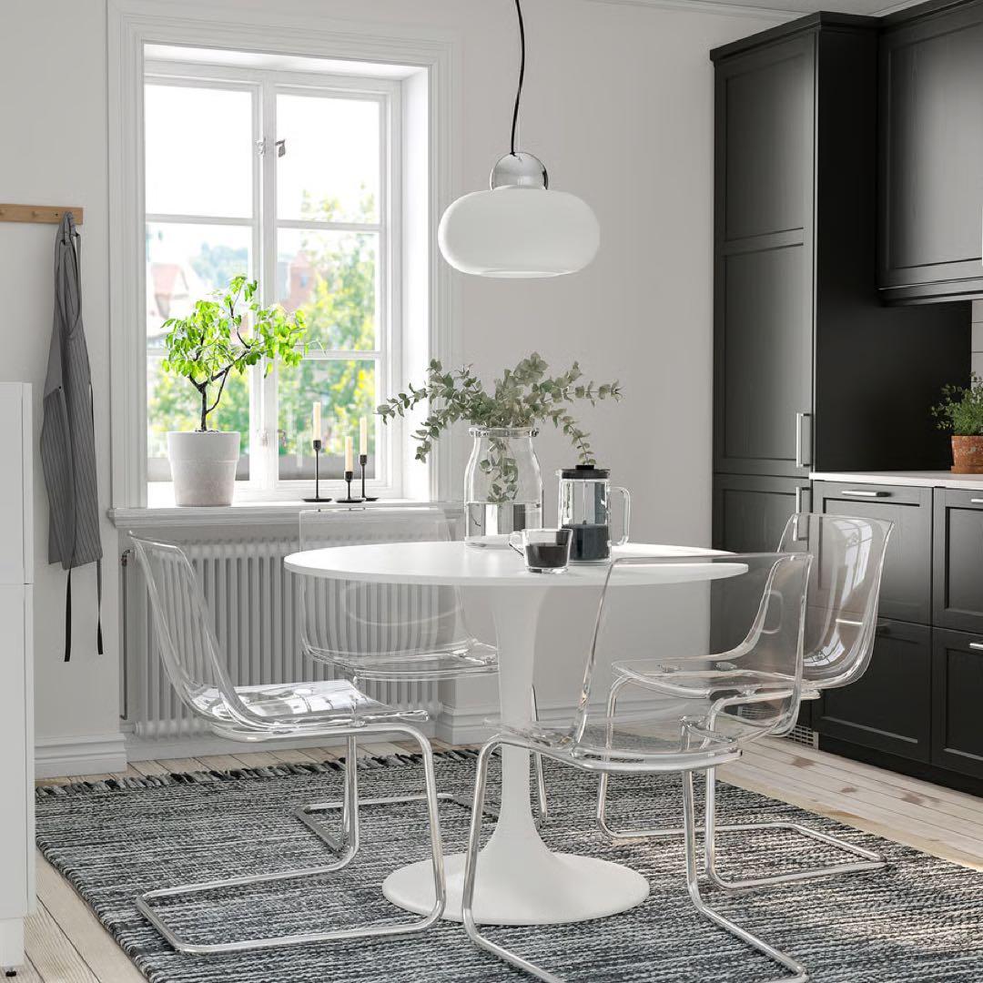 たのメル便組立発送⭐︎IKEA TOBIAS トービアス アクリルチェア