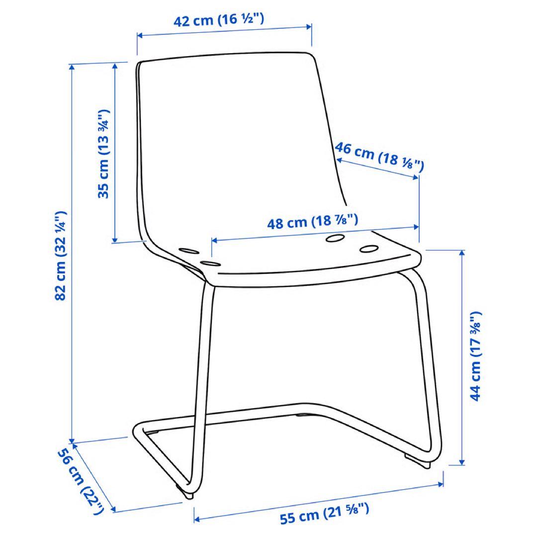 たのメル便組立発送⭐︎IKEA TOBIAS トービアス アクリルチェア