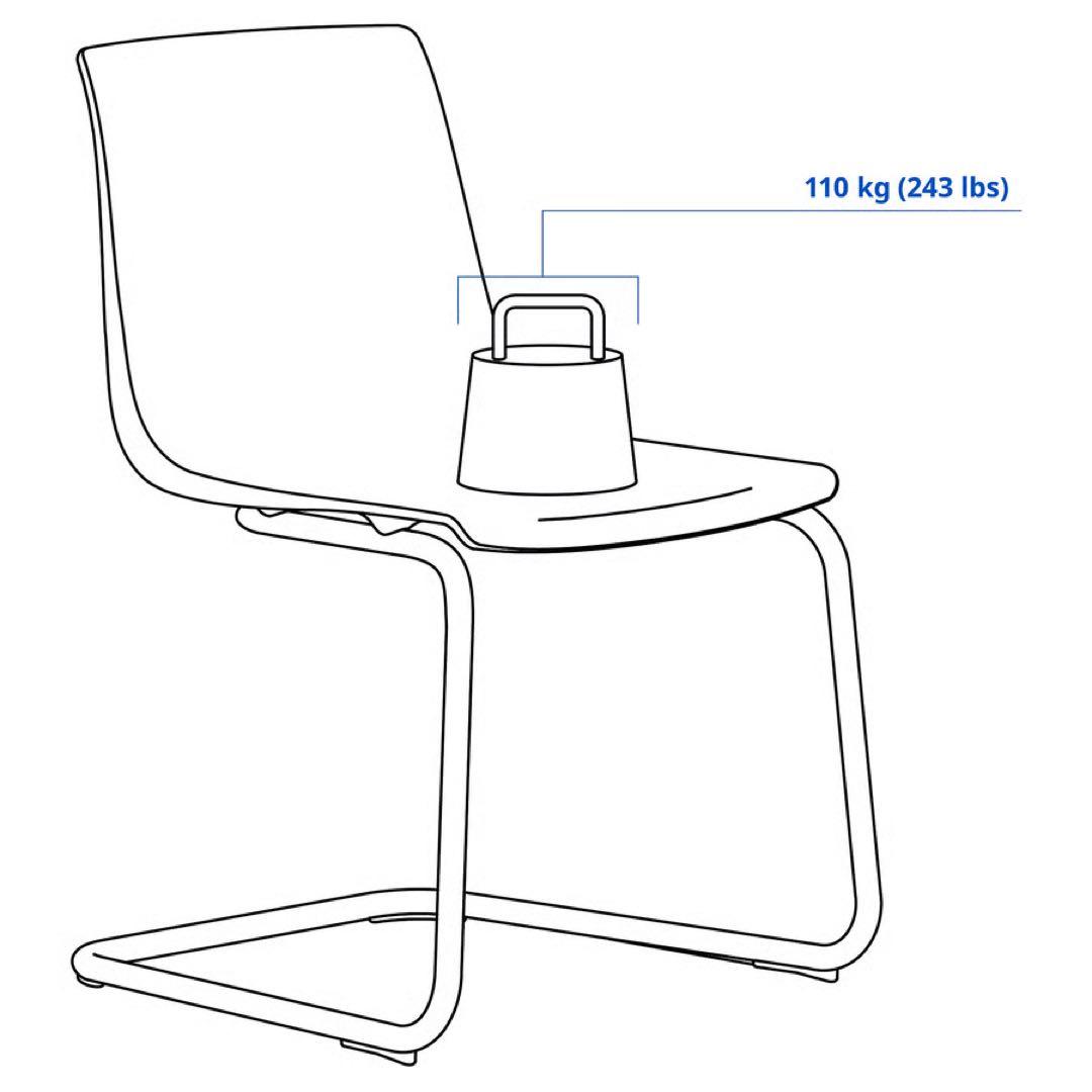たのメル便組立発送⭐︎IKEA TOBIAS トービアス アクリルチェア